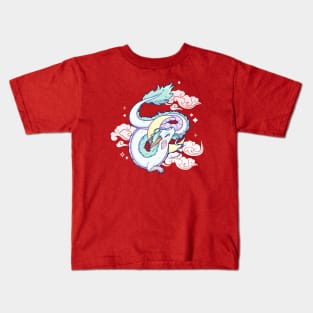 Moon dragon Kids T-Shirt